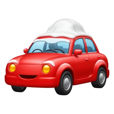 car with foam red car sticker