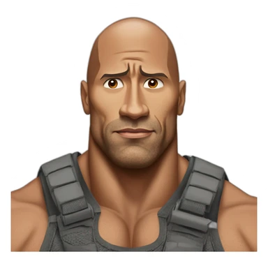 dwayne "the rock" johnson raising eyebrow sticker