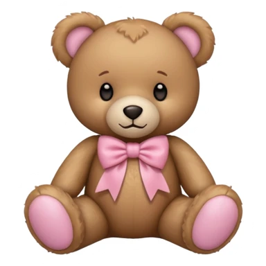 pink bow teddy solo sticker