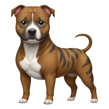 Staffy with brindle coat sticker