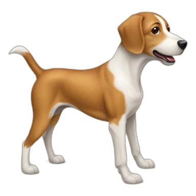 Chien sur cheval sticker
