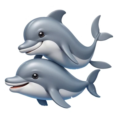 Dog with dophin sticker