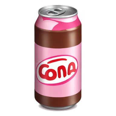 baby pink cola can sticker