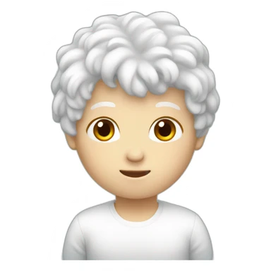 White alpaga body sticker