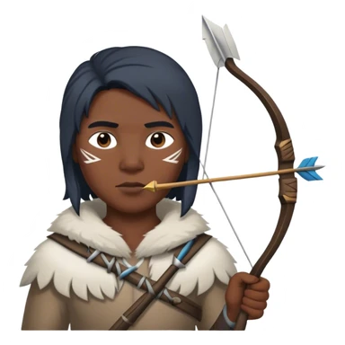 Inuit with arrow sticker