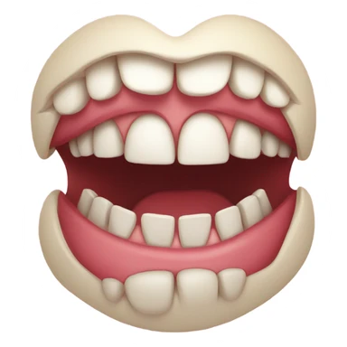 Mouth wide open  sticker