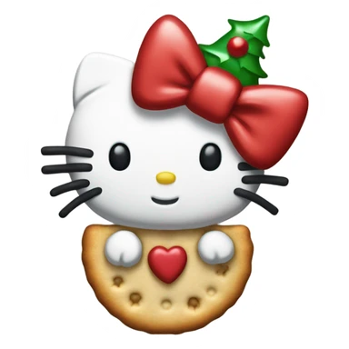 Hello kitty galleta navidad  sticker