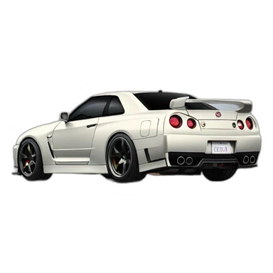 Voiture nissan gtr r34 sticker