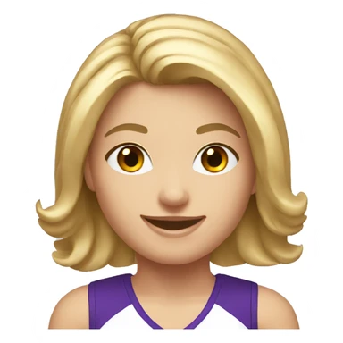 Caucasian cheerleader sticker