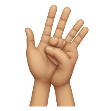 Crying emoji with hands up sticker
