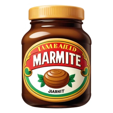 a marmite jar sticker