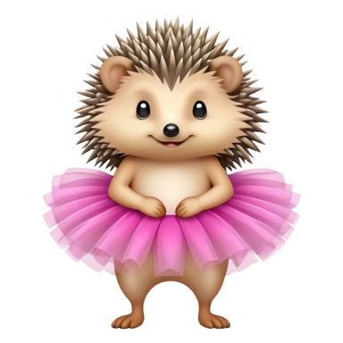 Hedgehog in a tutu sticker