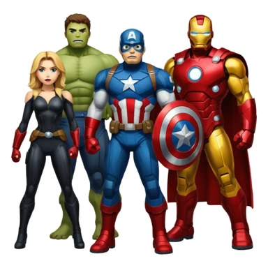 Avengers lineup sticker