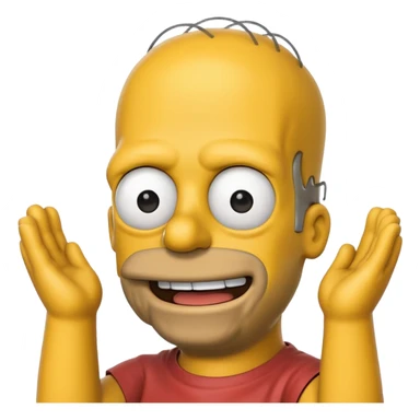 Emoji homer simpson sticker