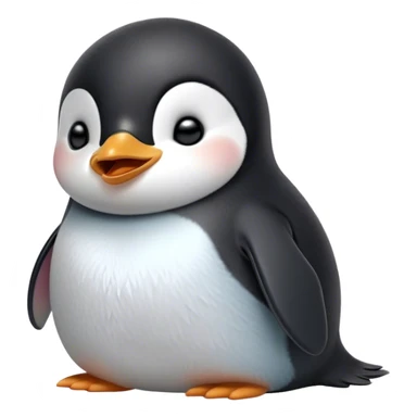Cinematic Cute Yawning Baby Penguin Portrait Emoji, Head tilted slightly with a dramatic, wide-open yawn, showcasing soft, cuddly feathers and sleepy, half-closed eyes brimming with drowsy contentment, Simplified yet irresistibly adorable features, highly detailed, glowing with a soft, cozy polar glow, high shine, relaxed yet expressive, stylized with a dash of whimsical charm, soft glowing outline, capturing the essence of a drowsy yet affectionate arctic cherub that appears ready to stretch out for a nap! sticker