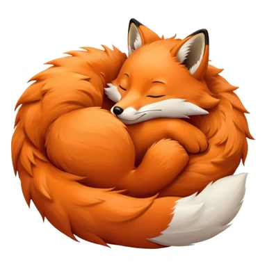 Fox sleep sticker