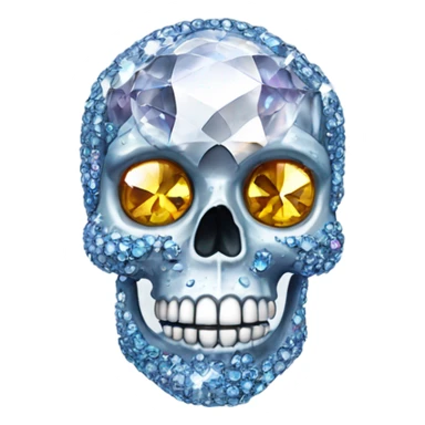 Swarovski skull sticker