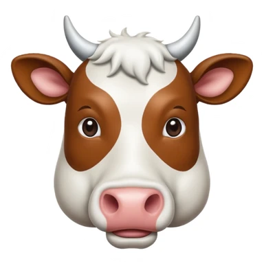 Une vache qui lève l’index sticker