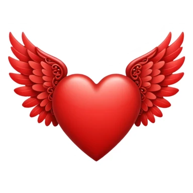 fairytale wings heart sticker
