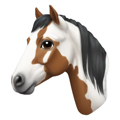 Pinto horse sticker