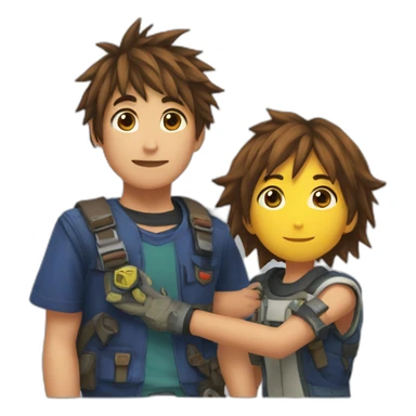 Sora et Oka sticker