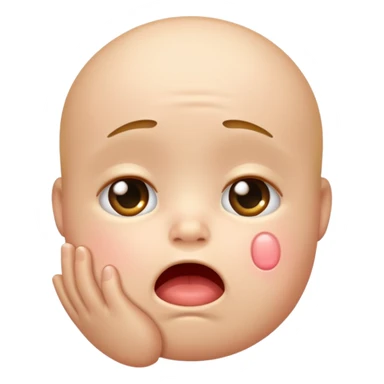 Please make an iPhone version of the baby emoticon that hurts because of the fever sticker