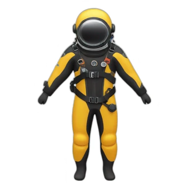Dry suit diver sticker