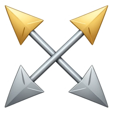 opposite arrows, one left and one right, minimal sticker