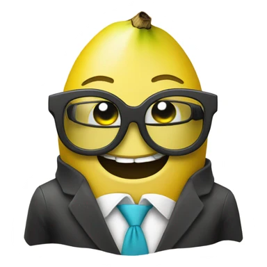 banana wearing money glasses sticker