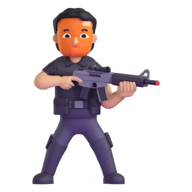 shooter character sticker