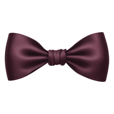 dark burgundy silk bow sticker