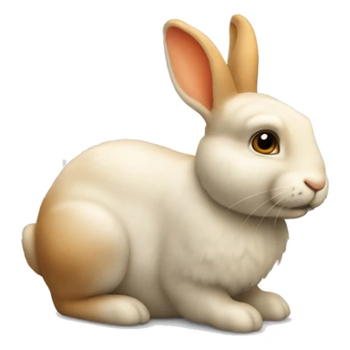 kleiner Hase, der eine Karotte frisst sticker