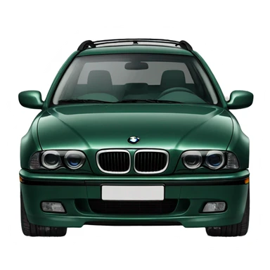 Dark Green BMW E39 540i touring sticker
