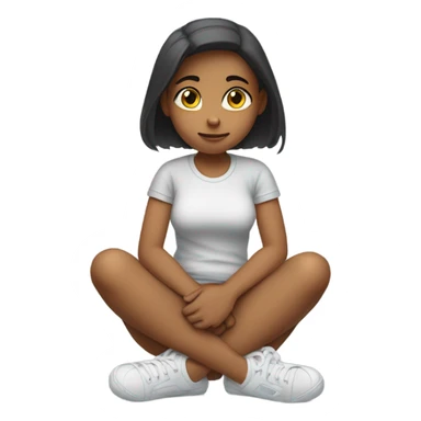 A girl having her period sticker