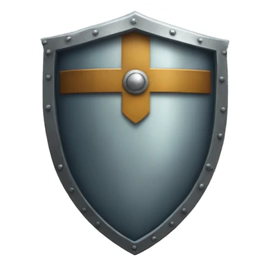 A shield in a form of emoji sticker