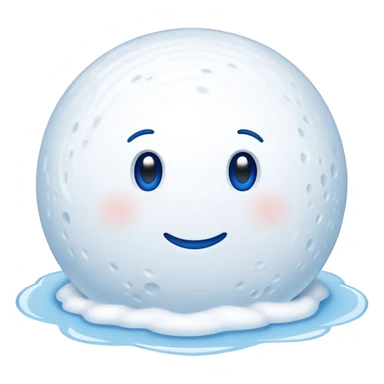 Snowball with blue outline , with the word book inside sticker