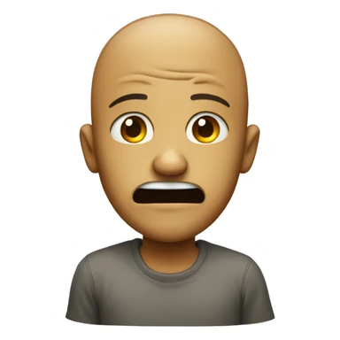 Poor with smile on face sticker