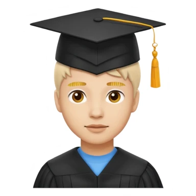 College with graduate hat sticker