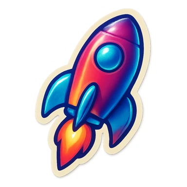 rocket sticker