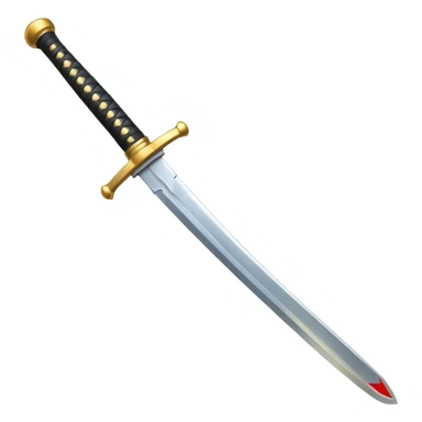 Samurai sword sticker