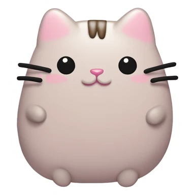 pusheen light pink sticker