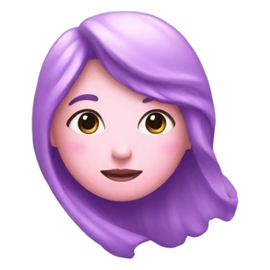 space in pastel pink and purple heart sticker