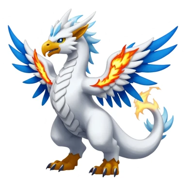 Inteleon-Amaura-Reshiram-Zekrom-Pokémon-fusion (full body) sticker