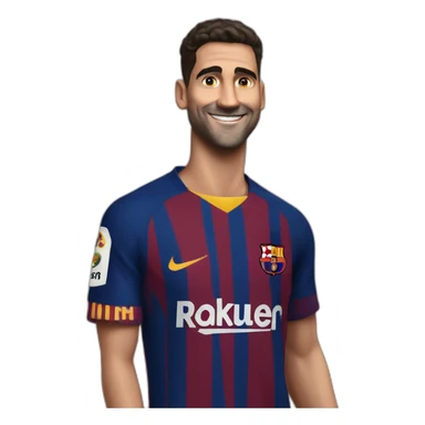 Pedri celebración de anteojos con camiseta del Barça y Ferran subido a su espalda festejando  sticker