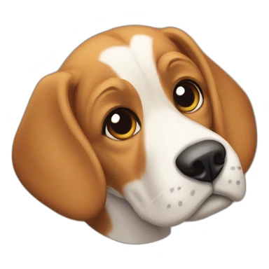 Perro raza Beagle con Mastín sticker