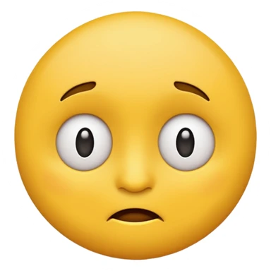 Sarcastic face emoji sticker