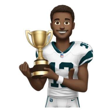 dak presscott holding trophy sticker