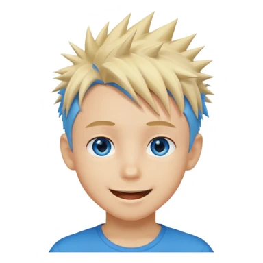 Naruto Anime style happy boy head sticker