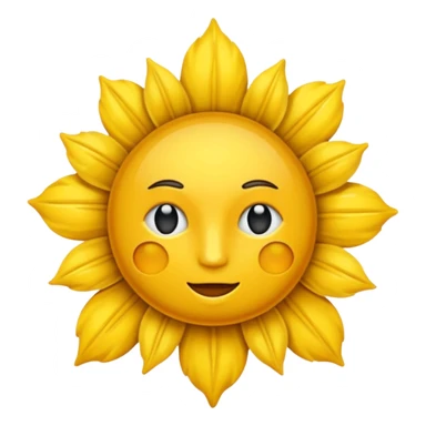 sol con cara pensativa sticker