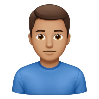 A men whos wearing a Blue Shirt sticker